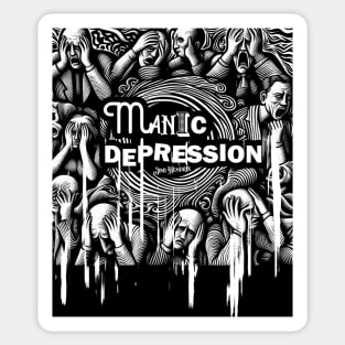 Jimi Hendrix's Manic Depression  tshirt mug, sticker, print, Sticker